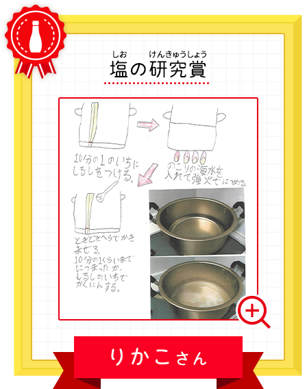塩の研究賞 りかこさん