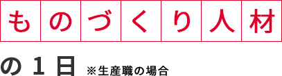 生産部門の１日