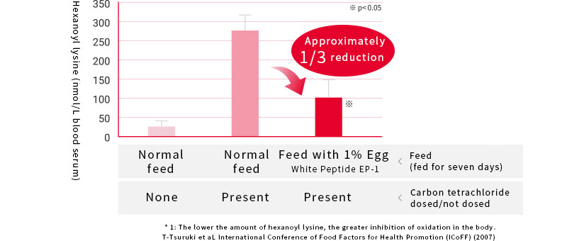 Physiological functions of egg white peptide (Product name: Egg White Peptide EP-1)