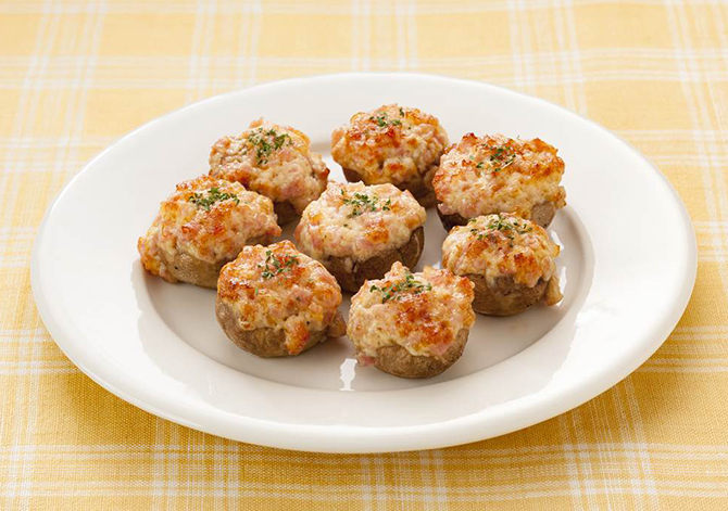 Baked Mushrooms with Mayonnaise