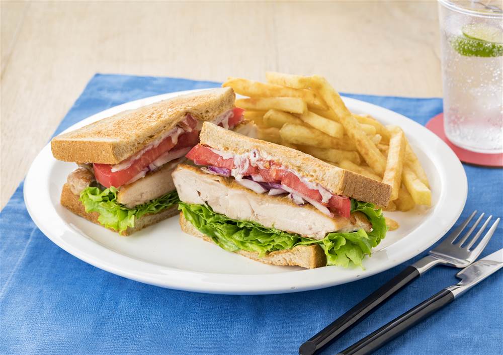 Chicken Sandwich with Deep-Roasted Sesame Dressing