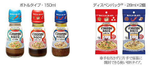 「パスタのためのオイルソース」シリーズ全5品